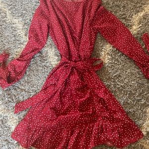 Missguided polka dot dress